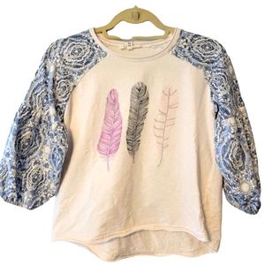 Jessica Simpson Girls 3/4 Sleeve Top